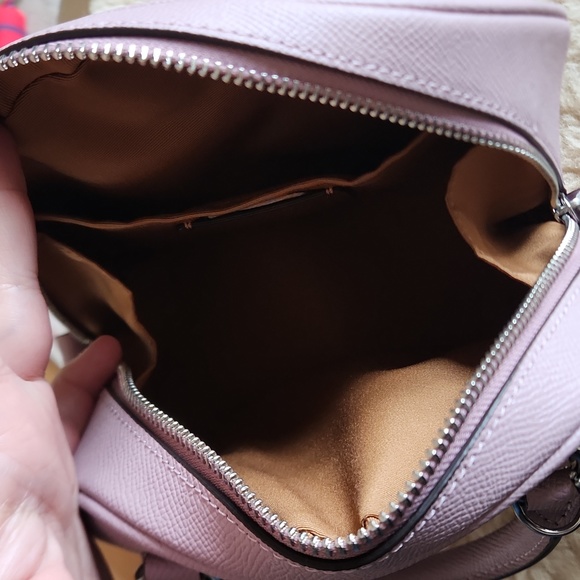 Adorable NWOT Coach Crossgrain Leather Ice Purple Sydney Satchel 💜 - Picture 11 of 14